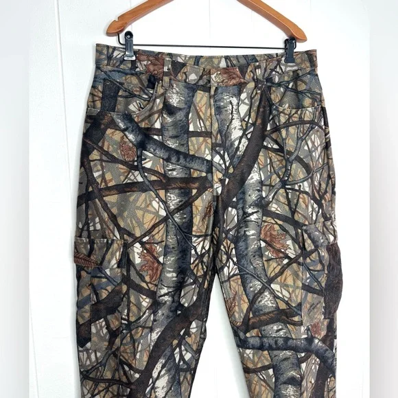 Vintage Cabelas Skyline Camo 2 piece Set - Insulated Hunting Jacket & Pants - Picture 13 of 15